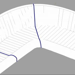 Beneteau 57 Cockpit seat and back Cushions, fluted_3