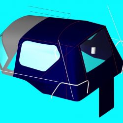 Beneteau Oceanis 34 Cockpit Enclosure fitted to factory sprayhood_5