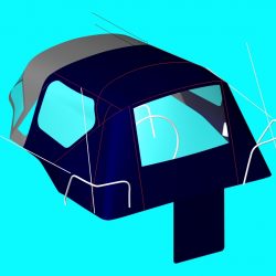 Beneteau Oceanis 34 Cockpit Enclosure fitted to factory sprayhood_6