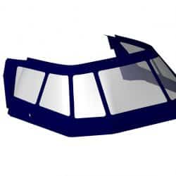 Birchwood 450 Cockpit Enclosure, Plum Crazy, 3D CAD