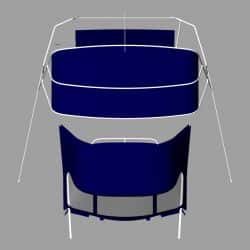 Dufour 38 redesigned Sprayhood recover, Bimini and connection panel_6