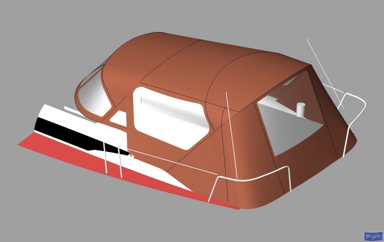 Jeanneau Sun Odyssey 409 Cockpit Enclosure fitted to factory Sprayhood_6