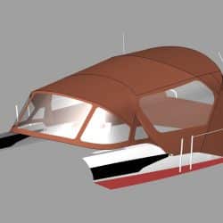 Jeanneau Sun Odyssey 409 Cockpit Enclosure fitted to factory Sprayhood_7