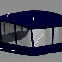 Jeanneau Sun Odyssey 43DS Conversion fitted to factory bimini, Panacea_7
