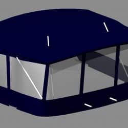 Jeanneau Sun Odyssey 43DS Conversion fitted to factory bimini, Panacea_8