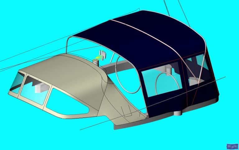 Moody 41 Classic Bimini Conversion_6