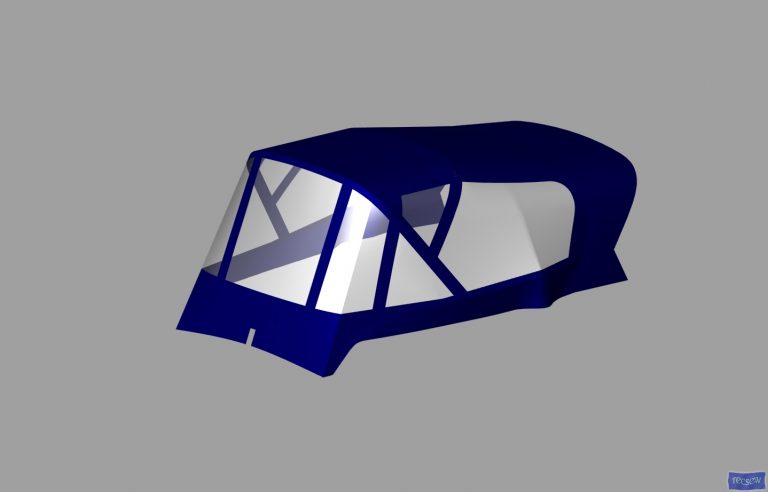 Sadler 34 Cockpit Enclosure fitted to CJ Sprayhood, Bucks Eagle