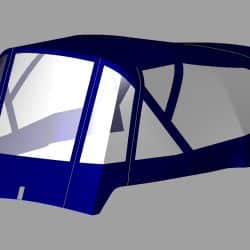 Sadler 34 Cockpit Enclosure fitted to CJ Sprayhood, Bucks Eagle_2