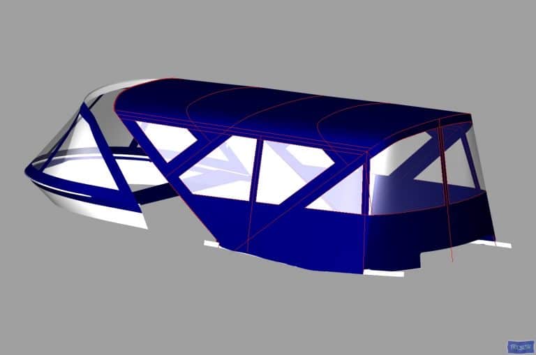 Sealine T50 Flybridge Bimini and Bimini Conversion_6