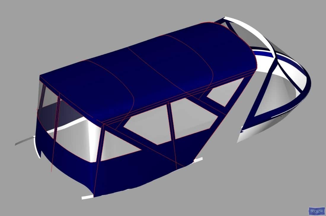 Sealine T50 Flybridge Bimini and Bimini Conversion_7