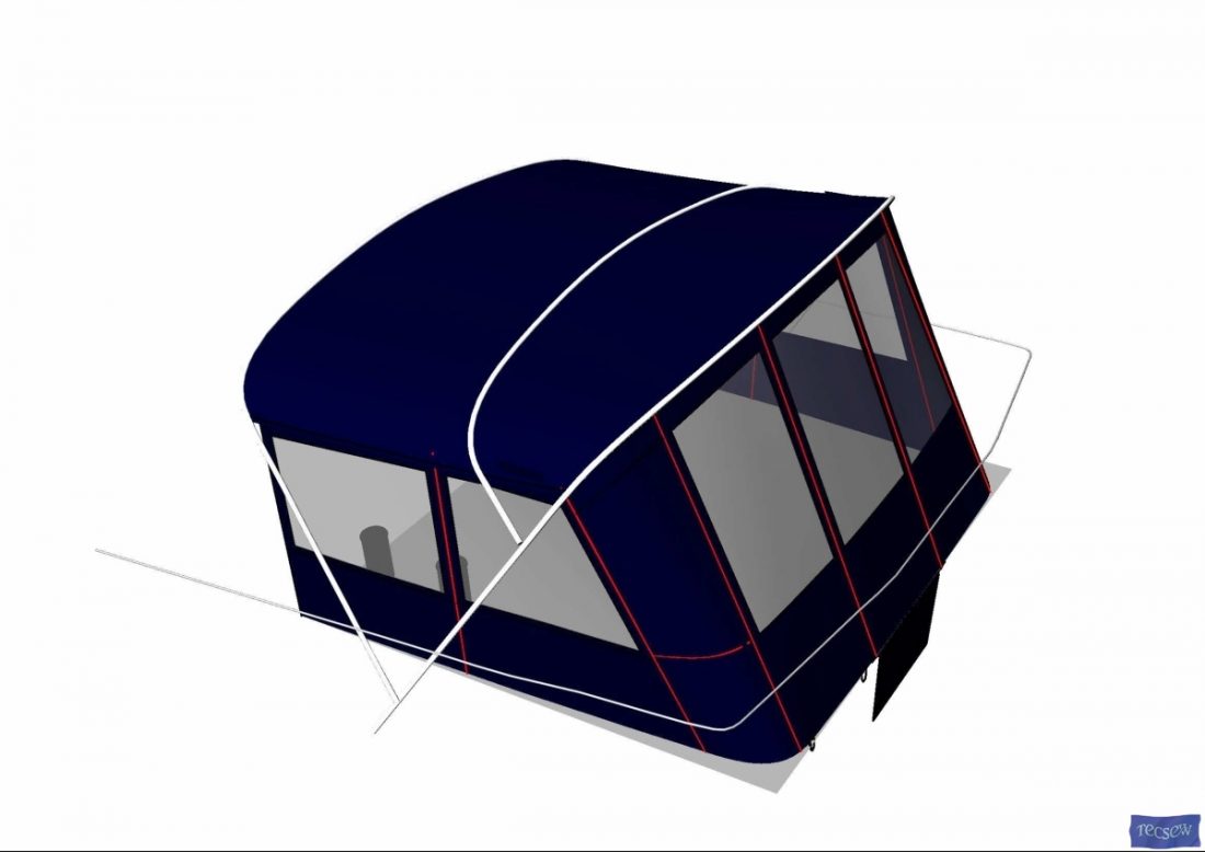 Southerly 38 Bimini Conversion_6