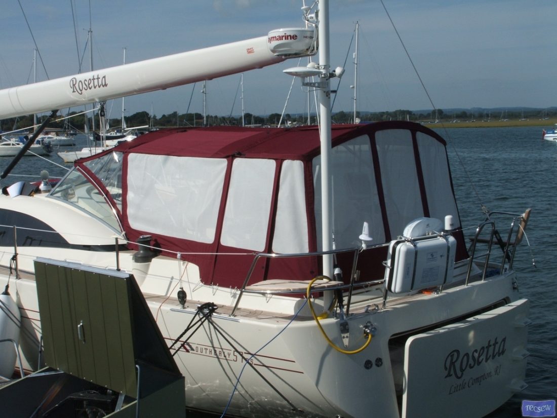 Southerly 57/02 Bimini Conversion with mesh windows_1