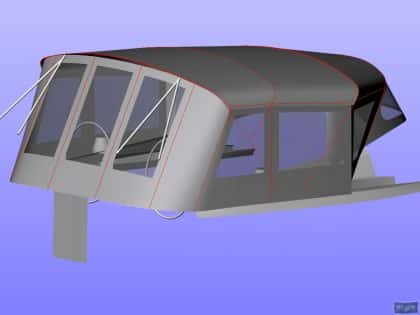 Elan 434 Bimini Conversion with Tecsew Bimini and Sprayhood_11