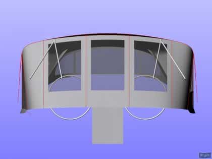Elan 434 Bimini Conversion with Tecsew Bimini and Sprayhood_12