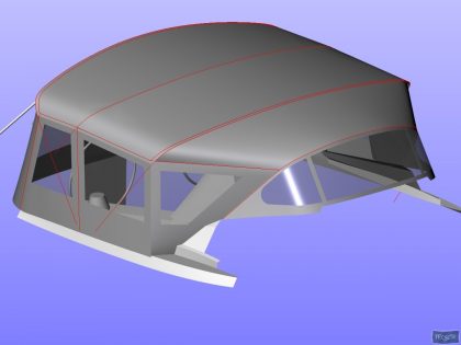 Elan 434 Bimini Conversion with Tecsew Bimini and Sprayhood_13