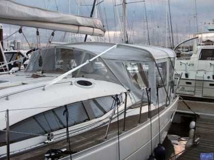 Elan 434 Bimini Conversion with Tecsew Bimini and Sprayhood_3