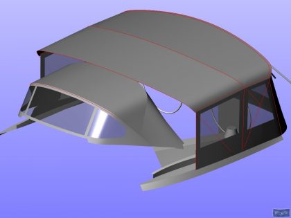 Elan 434 Bimini Conversion with Tecsew Bimini and Sprayhood_14