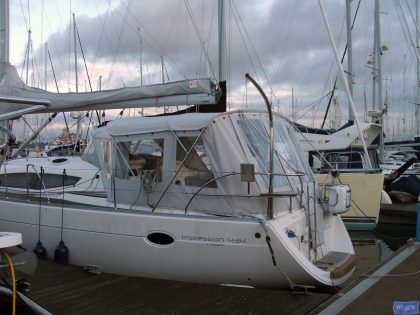 Elan 434 Bimini Conversion with Tecsew Bimini and Sprayhood_9