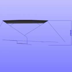 Approximate height from cockpit floor