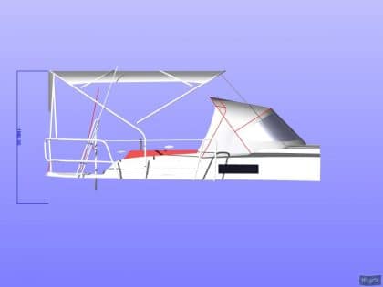 Approximate height from cockpit floor