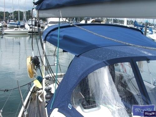 Dufour 40 Helm Bimini and infill Panel_2