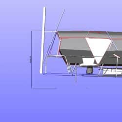 Approximate height from cockpit floor
