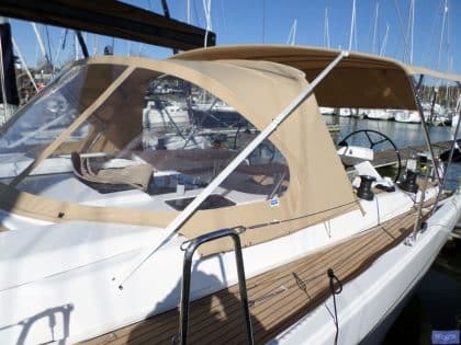 Hanse 575 Bimini, wider non standard design_5