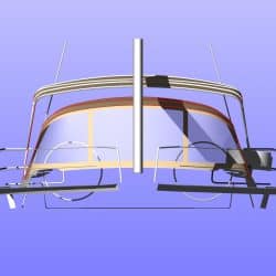 Hanse 575 Narrow standard Bimini_6