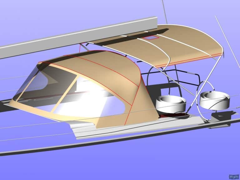 Hanse 575 Narrow standard Bimini_8