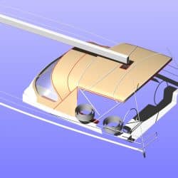 Hanse 575 Narrow standard Bimini_9