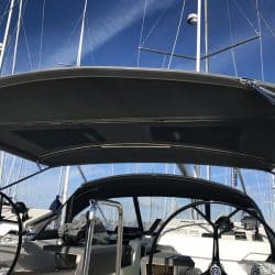 Hanse 588 Bimini showing optional LED lighting_13