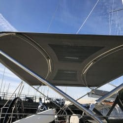 Hanse 588 Bimini showing optional LED lighting_12