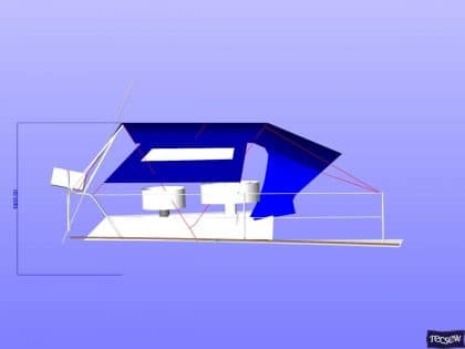 Approximate height from cockpit floor