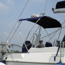 Southerly 42rst Helm Bimini utilising existing Cockpit Enclosure frame, boat 36 onwards_1