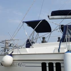 Southerly 42rst Helm Bimini utilising existing Cockpit Enclosure frame, boat 36 onwards_3