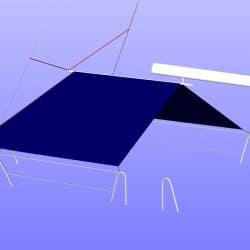 Beneteau Oceanis 40 under boom Pole Tent_12