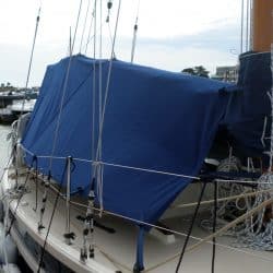 Cornish Crabber 30 Pilot Cutter, overboom awning_2
