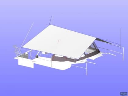 Hanse 315 Boom Tent_5