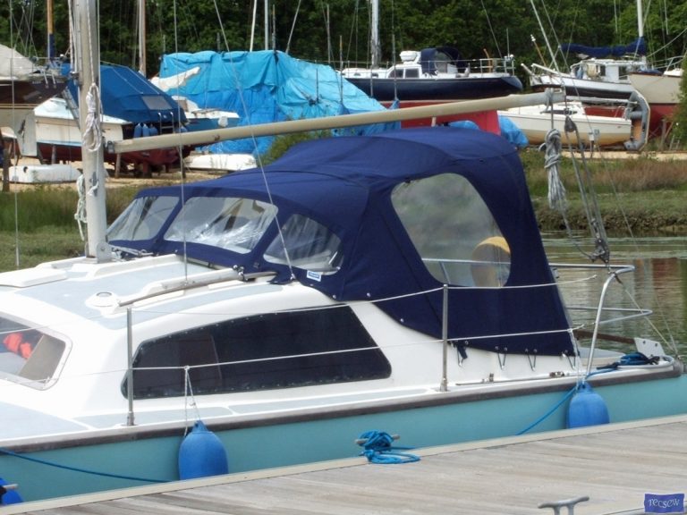 Hirondelle Catamaran, Harmony Cockpit Enclosure _1