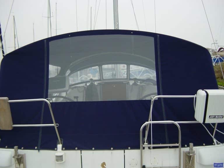 Beneteau Oceanis 473 Cockpit Enclosure fitted to factory Sprayhood_7