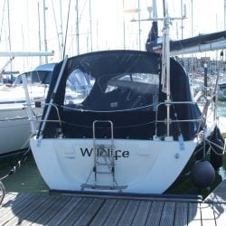Dehler 36sq Cockpit Enclosure fitted to exisiting Sprayhood_4