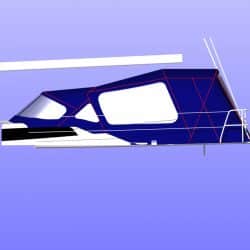 Dehler 38 Cockpit Enclosure alternative window design_17
