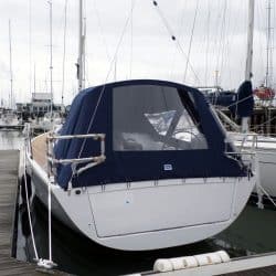 Dehler 38 Cockpit Enclosure fitted to Tecsew Sprayhood_2