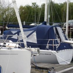 Dehler 38 Cockpit Enclosure fitted to Tecsew Sprayhood_4