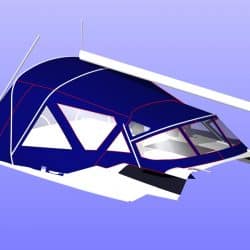 Dehler 38 Cockpit Enclosure fitted to Tecsew Sprayhood_9