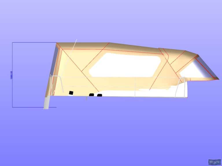 Approximate height from cockpit floor