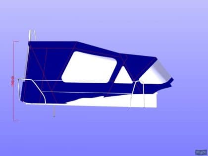 Approximate height from cockpit floor