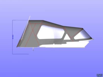 Approximate height from cockpit floor