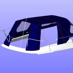 Hunter Channel 31 Cockpit Enclosure fitted to one off Sprayhood_10