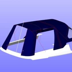 Hunter Channel 31 Cockpit Enclosure fitted to one off Sprayhood_11